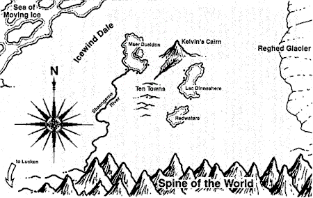 Salvatore, R.A - Icewind Dale Trilogy 1 - Crystal Shard, The - Map.gif